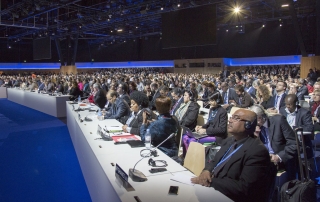 Sesión plenaria de la COP21. Foto: UNFCCC