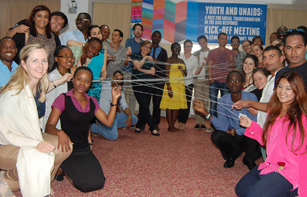 Participants at the Youth and UNAIDS event held in Hammamet, Tunisia from the 20th to 22nd of May. Credit: UNAIDS