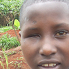 Esta niña perdió su ojo derecho cuando fue brutalmente agredida en el genocidio de 1994.