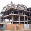 Un nuevo edificio en construcción en Kigali.