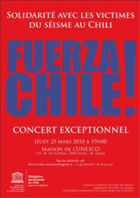Fuerza Chile! Concert of Solidarity with the victims of the earthquake in Chile