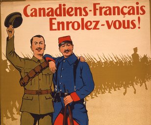 Ciudadanos francocanadienses: ¡Alistarse! Reformen los regimientos de fusileros de Salaberry