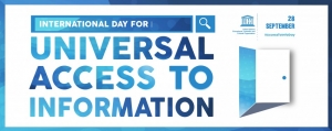 
	28 сентября 2016 года впервые отмечается Международный день всеобщего доступа к информации.
