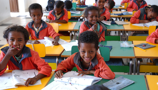 Children in classe, Ethiopa
