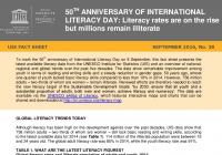 50th Anniversary of International Literacy Day: Literacy Rates Are on the Rise but Millions Remain Illiterate