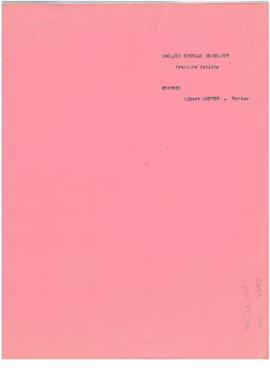 Regular Programme - Creative Artists - 1961-1962 - Nigeria - Albert Achebe - Writer