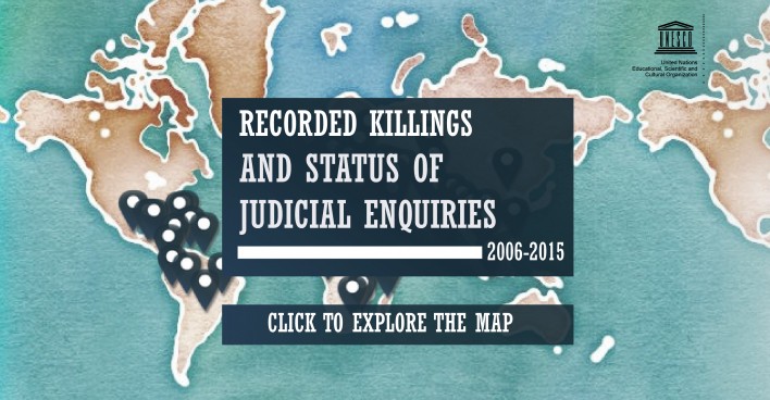 Recorded Killings and Status of Judicial Inquiries 2005 - 2016 UNESCO