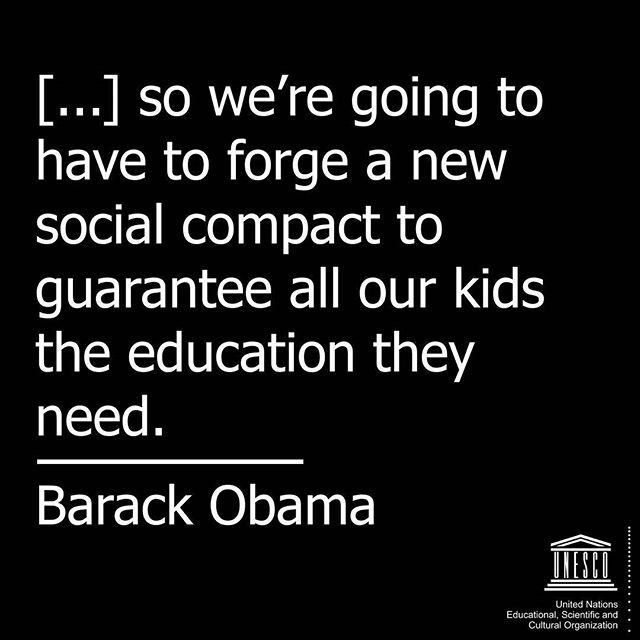 .@barackobama ’s farewell message: ‘to guarantee all our kids the #education they need’...‘Yes we can!’ Let’s make #Education2030 a reality 4 all!