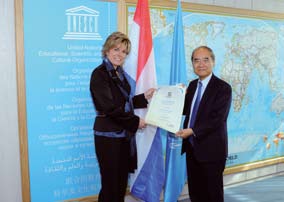 UNESCO Director-General and HRH Princess Laurentien of the Netherlands.jpg