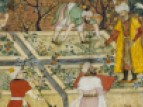 Emperor Babur (1483–1530) superintending the laying-out of a Garden in Kabul. By Bishndas and Nanha, ca. 1590.