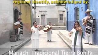 Mariachi, string music, song and trumpet