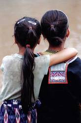 Two young girls, Thailand