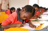 Schoolchildren in class, Ethiopia
