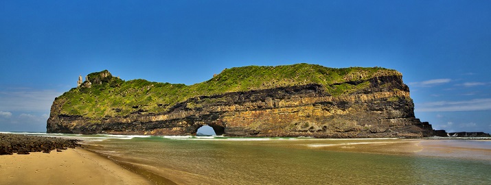Hole in the wall off South Africa's Wild Coast