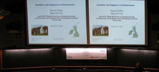 Workshop on Entrepreneurship for Physicists