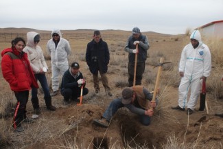 Participants investigating water infiltration issues ©Center of Cultural Heritage of Mongolia