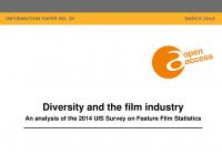 Diversity and the Film Industry: An Analysis of the 2014 UIS Survey on Feature Film Statistics