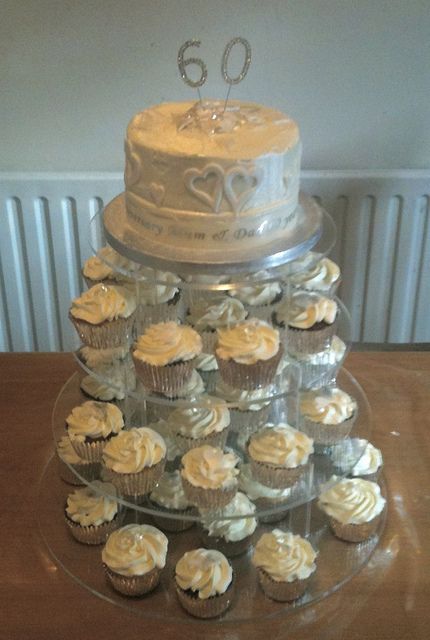 60th Anniversary Cupcake tower by victoriaoya, via Flickr