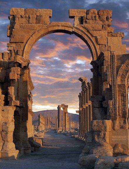 Arch of Triumph [now destroyed] Palmyra, Syria