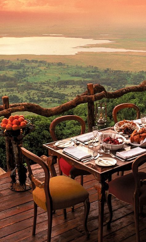 Ngorongoro Crater Lodge, Tanzania African Safari. Bucket List. Add it now. Trust me...you want to go there.