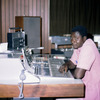 Radio of Benin. Man working.