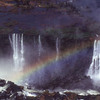 Iguaçu National Park, waterfalls, aerial view, rainbow