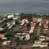 Cidad Velha, general view, habitat, Portuguese ruins, ocean