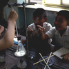 Natural sciences class for primary education pupils, pupils