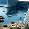 The old city, ramparts, sea, boats