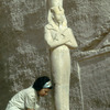 Restoration of the statue of pharaoh of the Great Temple