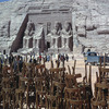 Preparing the inaugural ceremony of Abu-Simbel, Ramses II, Pharaoh period