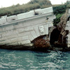 San Andrea Fort, dike broken up by flood in 1966