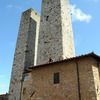 "Cisterna" piazza, with 2 of the 13 towers remain. They where 72 between the XI