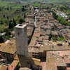 Panoramic view of the town from the highest tower of San Gimignano