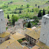 Panoramic view of the town from the highest tower of San Gimignano