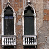 Damaged facade of a Venitian residence, Renaissance facade