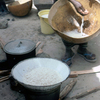 Traditional cooking, African women