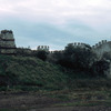 City surrounding wall, defence wall, crenellated wall and towers