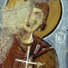 Interior of the El Mali Church, Byzantine art, wall painting, apostle