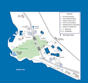 ICTP Campus Map (click to enlarge)