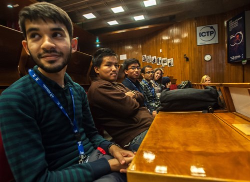 ICTP Postgraduate Diploma students at welcoming ceremony