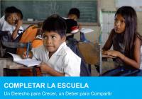 Finishing School  – A Right for Children's Development: A Joint Effort  – Executive Summary (Spanish)