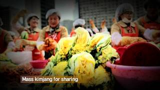 Le kimjang, préparation et partage du kimchi en République de Corée