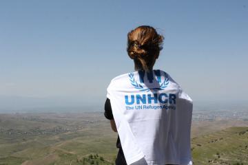 Driven by her motivation to serve the humanitarian mandate of UNHCR, Elsie Aroyan, a refugee from Syria, serves as a national UN Volunteer in Armenia.