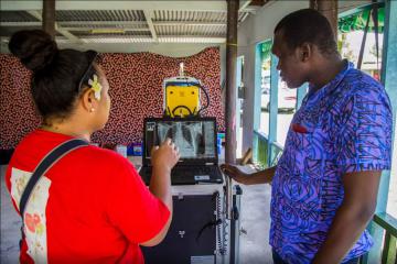 Dr. Achidri uses his knowledge and skills to help people affected by TB in Tuvalu have access to care, support and proper treatment.
