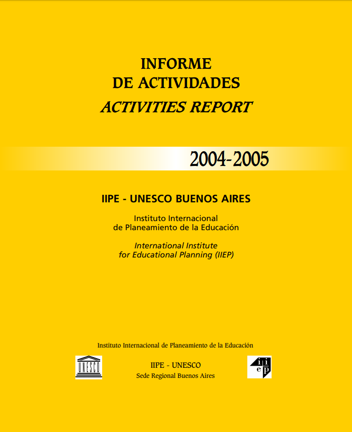 Informe de actividades 2004-2005