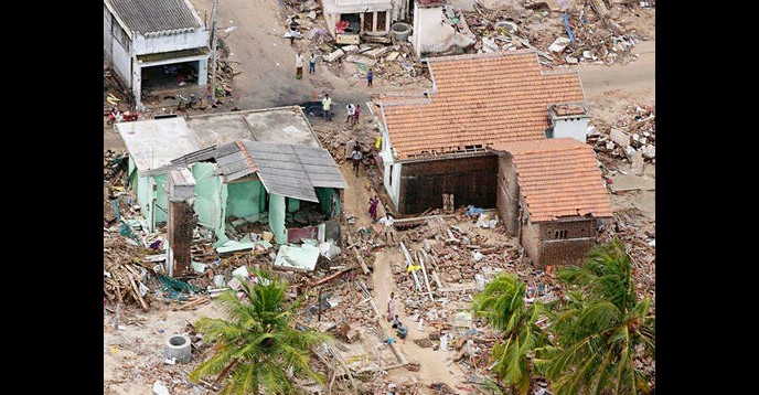 Sri Lanka after the tsunami in December 2004