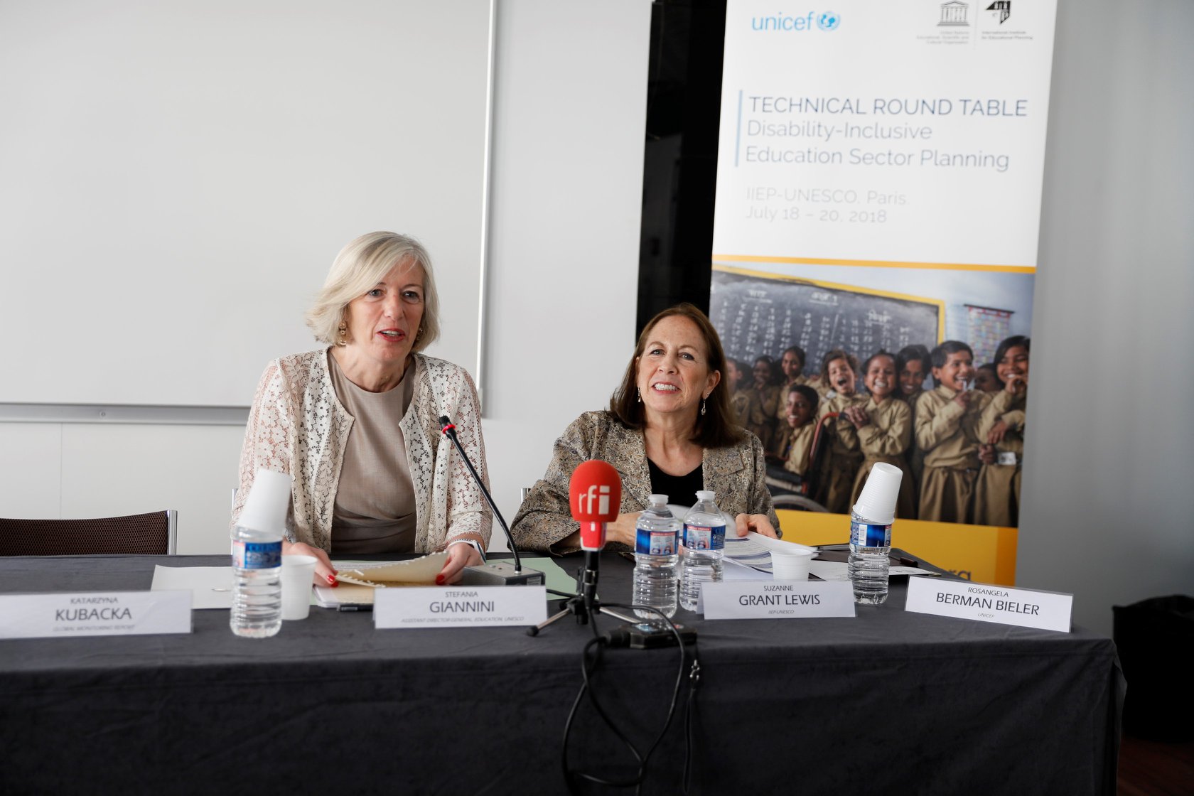 UNESCO Assistant Director for Education Stefania Giannini and IIEP Director Suzanne Grant Lewis