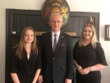 Two interns begin summer work at the Embassy of Latvia to the USA