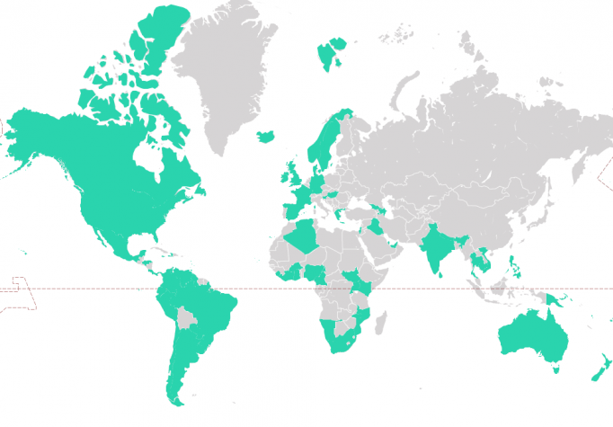 World map on teacher codes of conduct